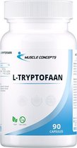 L-Tryptofaan 500 mg - Essentiële aminozuren - 100 capsules | Muscle Concepts