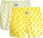 Binkie Boxershort Box | 2 Wijde Boxers  | Avocado Boxershort + Appeltjes Boxershort |  Maat M/L