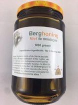 Honingland : Berghoning, Miel de montagne, Mountain honey. ( Rauwe ). 1000 gram