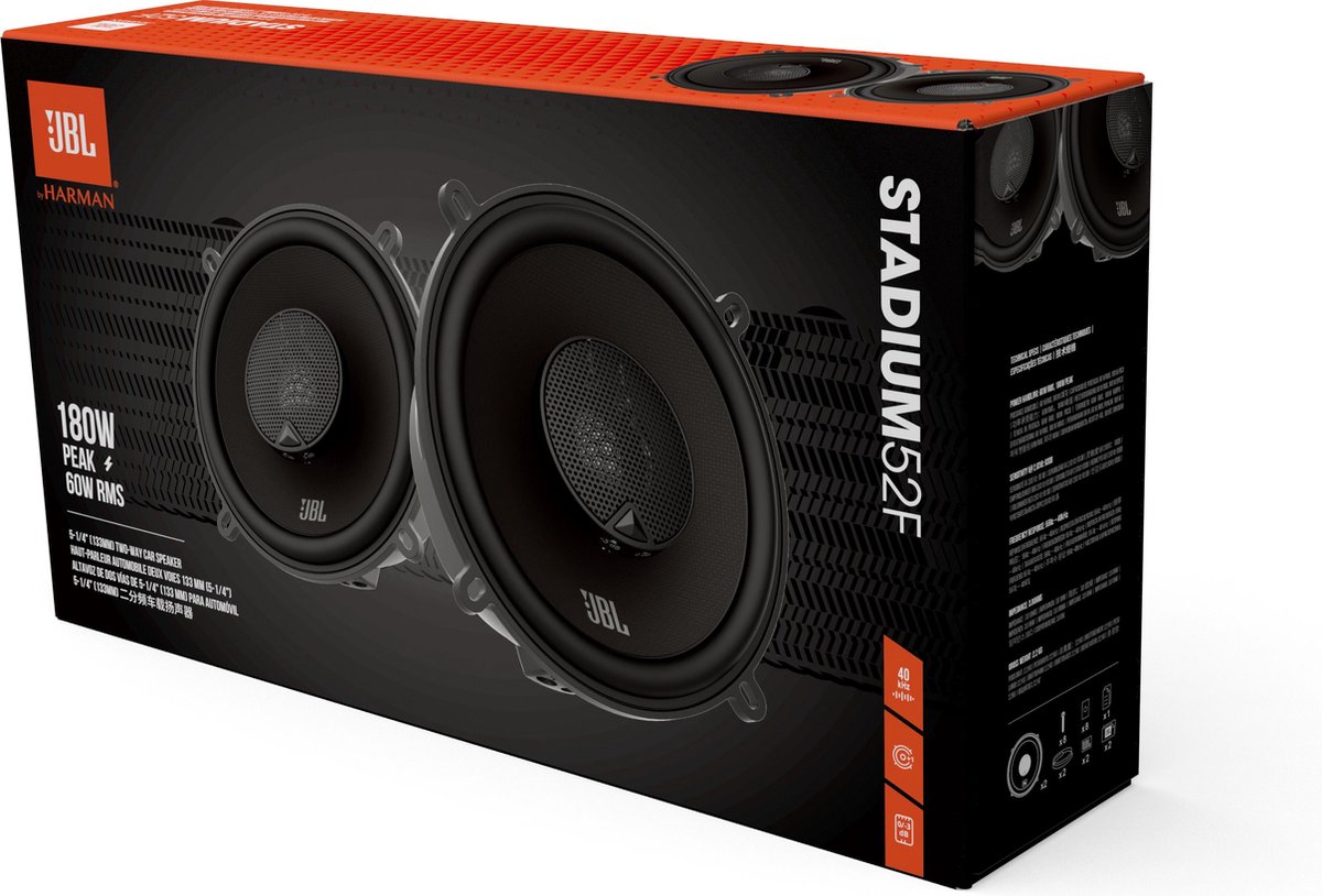 Casse Auto JBL Stadium 62F Coassiali - 16 Cm, 255 Watt, 2 Vie, Con Tweeter In Alluminio - Foto 3