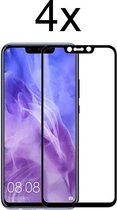 Huawei p smart plus 2018 screenprotector - Beschermglas Huawei p smart plus 2018 Screen Protector Glas - Full cover - 4 stuks