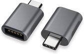 USB 3.0 naar USB-C adapter On-The-Go Super Speed Transfer - GRIJS | 4 STUKS