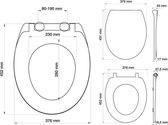 Tiger Ventura wc-bril - Softclose - Duroplast
