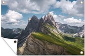 Muurdecoratie Berg - Dolomieten - Italië - 180x120 cm - Tuinposter - Tuindoek - Buitenposter