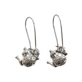 Madame Chai - boucles d'oreilles en argent - boucles d'oreilles - théières - théières comme boucles d'oreilles - joli cadeau