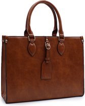 Clothes Sell  Elegante - Modieuze Handtas in Leder - Bruin - Cognac