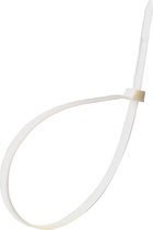 Profile de câble profilées - Non élastiques - 7,6 mm de large - 300 mm de long - Résistant au gel et aux UV - Wit