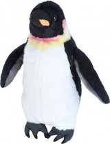 knuffel pingu√Øn junior 30 cm pluche wit/zwart