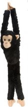 knuffel Chimpansee junior 51 cm pluche zwart