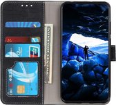 Motorola Moto G60s Hoesje Kunstleer Wallet Book Case Zwart