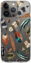 Casetastic Apple iPhone 13 Pro Hoesje - Softcover Hoesje met Design - Feathers Multi Print