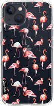 Casetastic Apple iPhone 13 Hoesje - Softcover Hoesje met Design - Flamingo Party Print