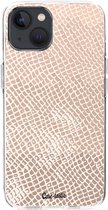 Casetastic Apple iPhone 13 Hoesje - Softcover Hoesje met Design - Snake Coral Print