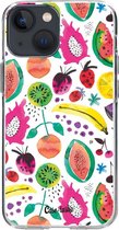 Casetastic Apple iPhone 13 mini Hoesje - Softcover Hoesje met Design - Tropical Fruits Print