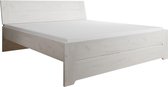 Meubella - Tweepersoonsbed Aversa - Wit eiken - 180x200 cm