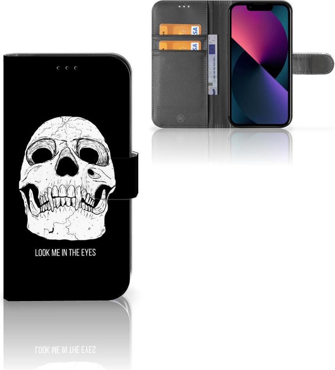 Telefoonhoesje met Naam Apple iPhone 13 Skull Eyes