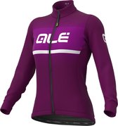 Ale Dames Fietsshirt Lange Mouwen Solid Blend - Paars - M - Valt klein