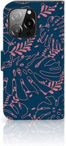 Smartphone Hoesje iPhone 13 Pro Bookcase Palm Leaves