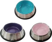 Nobleza JFA Voerbakjes met Print - in 3 kleuren - Ø 28.5 cm - Set van 6 stuks