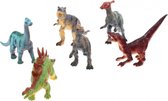 speelset dinosaurussen 6-delig 12 cm