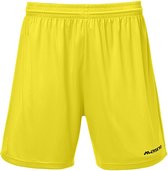Masita | Sportbroek Dames & Heren Short Lima Sportbroek kort zonder binnenslip Sportshort - 100% Polyester Soepele Stof Vochtregulerend - geel - 164