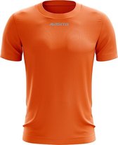 Masita | Active Sportshirt Dames Korte Mouw - Unisex - Sneldrogend Sportshirt Heren - Licht Stevig Materiaal - NEON ORANGE - S