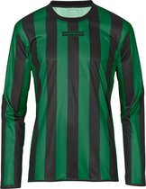Masita | Sportshirt Barça Lange Mouw Dames & Heren Shirt Licht - Stevig - 100% Polyester - BLACK/GREEN - M