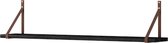Meubella - Wandplank Dust - Eiken - Zwart - 102 cm