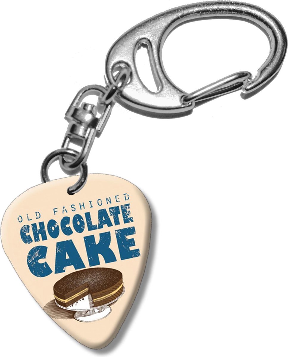 Plectrum sleutelhanger Chocolade Cake