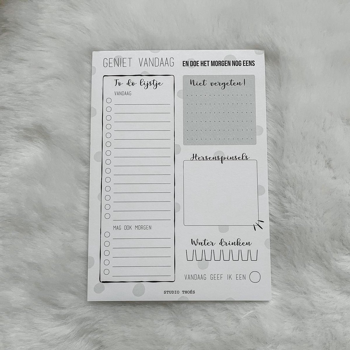 Dagplanner - Notitieblok A5 - Studio Thoés