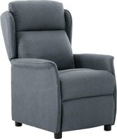 Fauteuil lichtgrijs stof