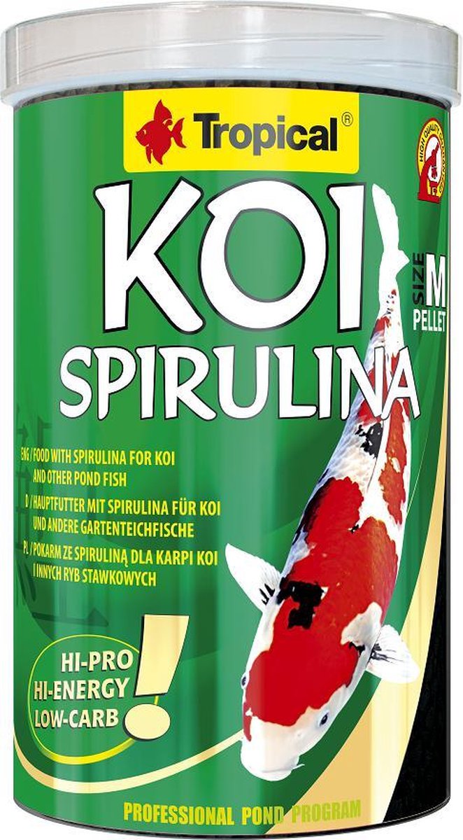 Tropical Koi Spirulina (1 Liter | 320gram) - Koivoer