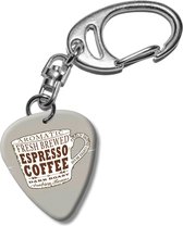 Plectrum sleutelhanger Espresso Koffie Kopje
