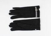 Indini - Handschoenen - Winter - Handschoen Zwart met Pied de poule geruit biesje - Winter