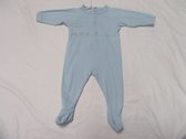petit bateau , pyjama , bleek blauw , katoen , kuikens , 6 maand 67