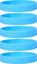 Siliconen Armbanden Lichtblauw - voor Volwassenen (zak van 30 stuks)