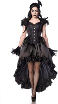 Mask Paradise Kostuum -M- Gothic Crow Lady Zwart