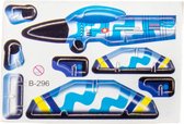 3D-puzzel vliegtuig 8 x 6 cm blauw/geel