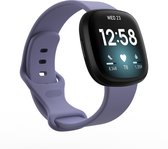 YONO Bandje geschikt voor Fitbit Versa 4 / 3 / Sense – Siliconen – Lila – Small