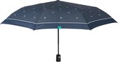 paraplu mini monogram 98 cm fiberglas donkerblauw