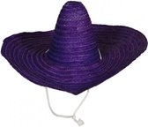 sombrero hoed 50 cm stro paars