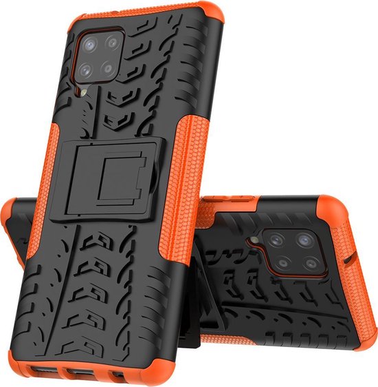 Hoesje geschikt voor Samsung Galaxy A42 -Schokbestendige Back Cover - Oranje