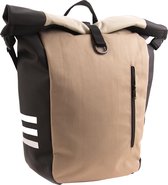 Fietstas- shopper beige zwart