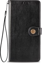 Samsung Galaxy A71 Book Case Hoesje met Magnetische Sluiting - PU Leer - TPU - Pasjeshouder - Samsung Galaxy A71 - Zwart