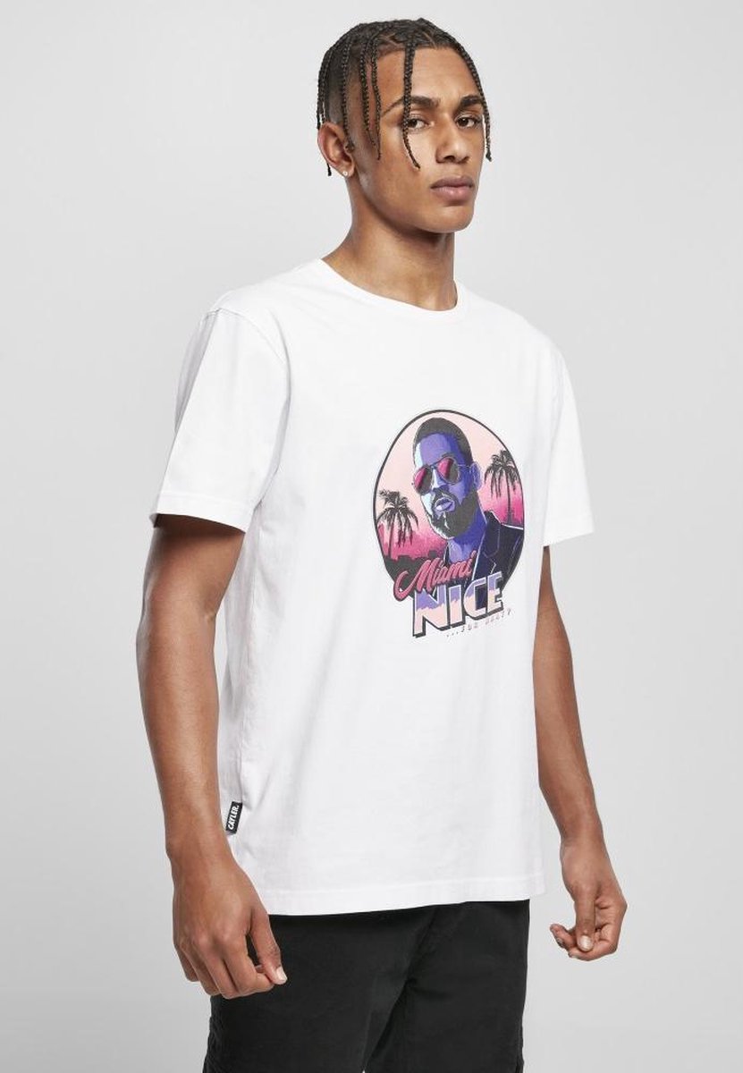 Urban Classics Heren Tshirt -S- MIA NICE Wit