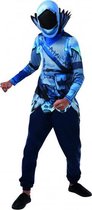 verkleedkostuum Fortnite Winter Raven polyester blauw