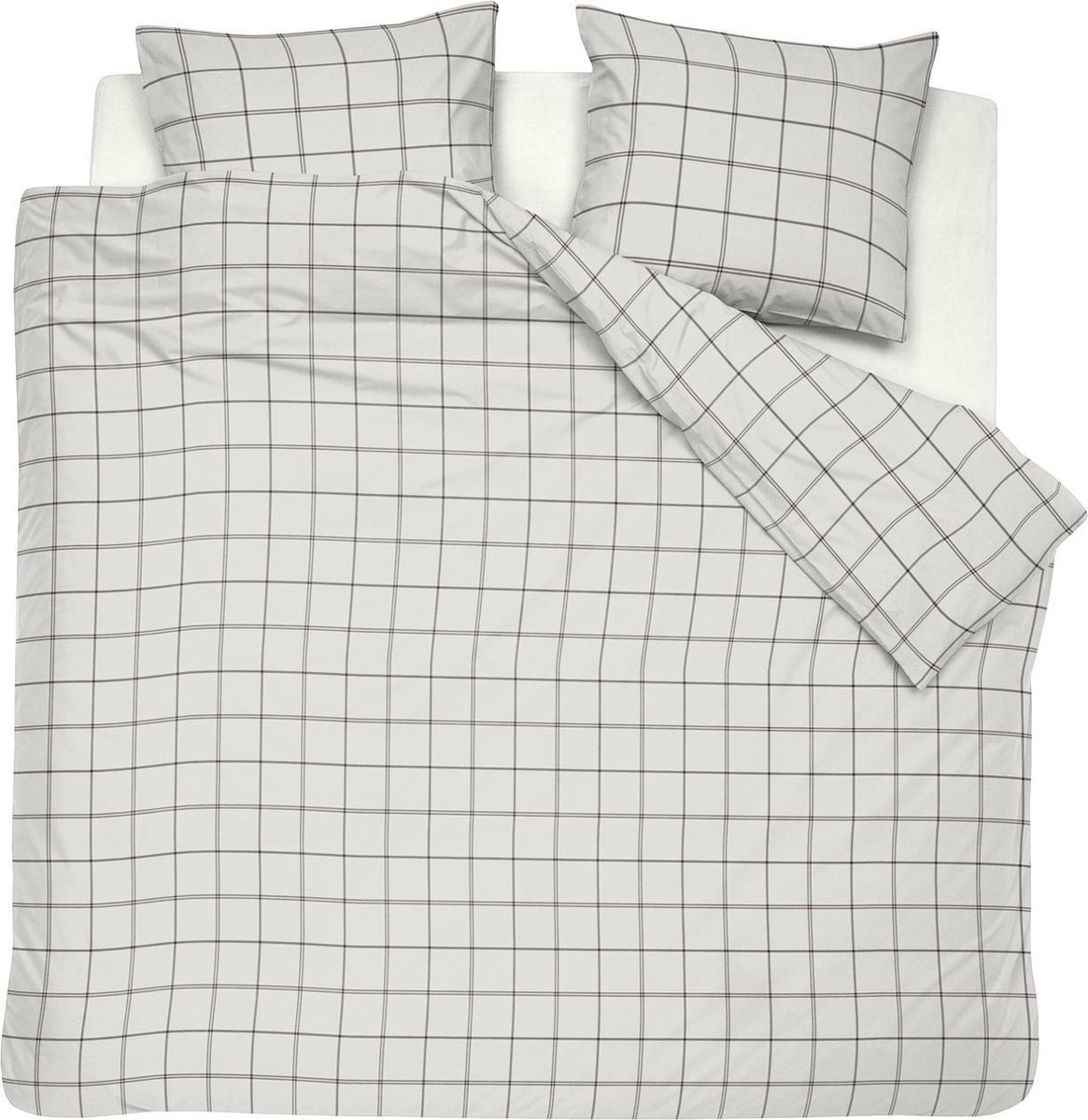 Cinderella Kody Dekbedovertrek - Tweepersoons - Flanel - Lits-jumeaux - 240x200/220 cm - Off White