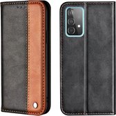 Luxe hoesje voor Samsung Galaxy A52 zwart / bruin