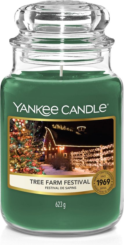Yankee Candle Large Jar Geurkaars - Tree Farm Festival
