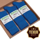 Premium Quality Bamboe Sokken 80% - 3 paar - Kleur Blauw - Maat 43/46 - Damessokken - Herensokken